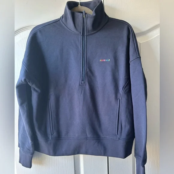 Gfore I Hate French Terry Quarter Zip Golf Pullover Twilight - SP24 Women